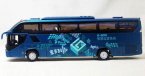 Blue 1:42 Scale Golden Dragon Die-Cast Higer H92 Tour Bus Model