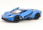 Kids Welly Blue 1:36 Scale Diecast 2017 Ford GT Car Toy