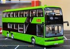 1:76 Green KMB Diecast BYD B12D Electric Double Decker Bus Model
