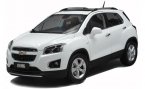 White / Wine Red 1:18 Scale Diecast Chevrolet TRAX SUV Model