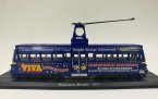 Blue 1:87 Scale Atlas Railcoach Brush 1937 Tram Model