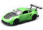 Kids 1:32 Green /Silver /Yellow Diecast Porsche 911 RSR Car Toy