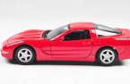 Red / Black 1:24 Scale Welly Diecast 1999 Chevrolet Corvette