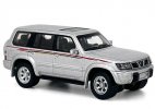 1:64 Scale Silver Diecast 1998 Nissan Patrol Y61 SUV Model