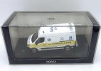 White-Yellow 1:43 Scale NOREV Diecast Renault Master Van Model