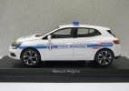 1:43 Scale White NOREV Police Diecast 2016 Renault Megane Model