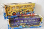 Kids Purple / Yellow Plastics Electric City Bus Toy