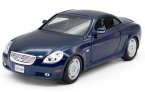 Silver / Deep Blue 1:18 Scale Bburago Diecast Lexus SC430 Model