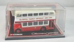 1:87 Scale Red-white Corgi London Double Decker Bus Model