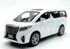 Kids Black / White 1:32 Scale Diecast Toyota Alphard MPV Toy