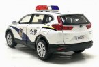 1:32 Scale Black / White Kids Diecast Honda CR-V Police Toy