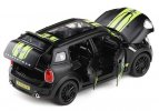 Kids Matte Black 1:32 Scale Diecast Mini Cooper Countryman Toy