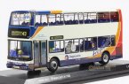 1:76 Scale White CMNL Britain Dennis Double-Decker Bus Model