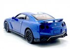 White / Blue 1:32 Scale Kids Diecast Nissan GR-R R35 Toy