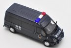 GCD 1:64 Scale Police Black Diecast Ford Transit Model