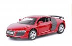 1:43 Scale Red / White Kids Diecast Audi R8 GT Car Toy