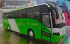 Green-White 1:43 Scale Diecast Volvo 9300 Coach Bus Model