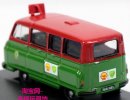 Red-Green Mini Scale Oxford Diecast Austin J2 Minibus Model