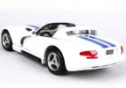 White 1:24 Scale Bburago Diecast Dodge Viper RT /10 Model