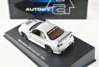 Silver 1:43 Scale Autoart Diecast Nissan Skyline GT-R R34 Model