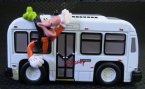 Kids White Mickey Mouse And Donald Duck Die-cast Bus Toy