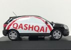 Black 1:43 Scale J-Collection Diecast 2007 Nissan Qashqai Model