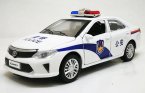 Kids 1:32 Scale Black / White Police Diecast Toyota Camry Toy