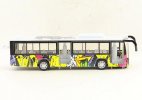 Halloween Painting Pull-Back Kids Diecast City Bus Toy