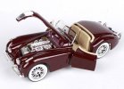 Wine Red / Silver 1:24 Bburago Diecast Jaguar XK120 Model