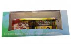 Yellow-Orange 1:64 Scale Die-Cast 2008 BeiJing Olympic Bus Model