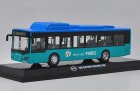 Blue 1:64 Scale Diecast BYD 12M Battery Electric City Bus Model