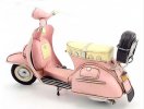 Blue / Pink 1:8 Scale Tinplate Vintage Vespa Scooter Model