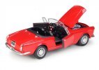 Red 1:24 Scale Welly Diecast 1960 Alfa Romeo 2600 Spider Model