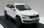 1:43 Scale Red / White / Silver Diecast Skoda Kodiaq Model