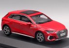 Red / Blue / White 1:43 Scale Diecast Audi A3 Sportback Model