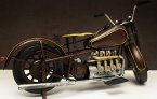 Black Handmade Vintage Medium Scale Harley Davidson Model