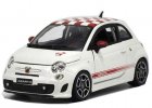 White 1:24 Scale Bburago Diecast Fiat Abarth 500 Model