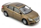 1:18 Golden / Gray / Black 2014 Diecast Nissan Sylphy Model