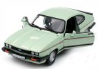 1:24 Scale Light Green Bburago Diecast 1982 Ford Capri Model