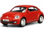 Kids 1:36 Scale White / Blue / Red Diecast VW Beetle Toy