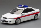 White-Red 1:43 Scale Vitesse Macau Police Diecast Mazda 6 Model