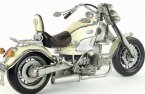 White Handmade Medium Scale Tinplate BMW R1200C Model