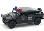 1:64 Scale Black Police Diecast Dongfeng Mengshi Model
