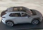 1:30 Scale Gray / White Diecast 2022 Toyota bZ4X SUV Model