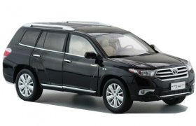 1:18 Scale Black / White Diecast Toyota Highlander Model