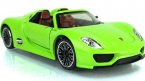 Kids 1:32 Scale Green /Red /Gray Diecast Porsche 918 Spyder Toy