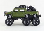 Kids Big Tyres Pull-Back Diecast Hummer H2 Pickup Truck Toy