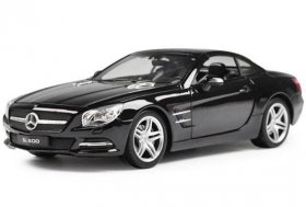 White / Black / Red 1:24 Welly Diecast MERCEDES-BENZ SL500 Model