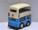 Kids Mini Scale Blue Hong Kong Double-Decker Bus Toy
