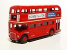 1:150 Mini Scale Red / Silver Oxford London Double-decker Bus